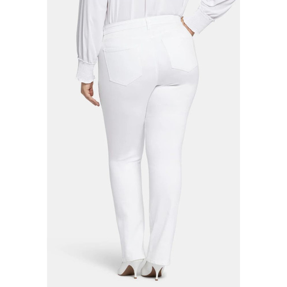 Nydj Not Your Daughter's Jeans Women 28W White Marilyn Straight Denim Jeans NEW! - Picture 3 of 11